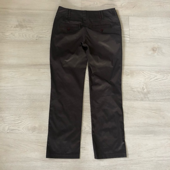 Solar Designer Slim Straight Leg Brown Satin Dress Pants - Picture 16 of 16